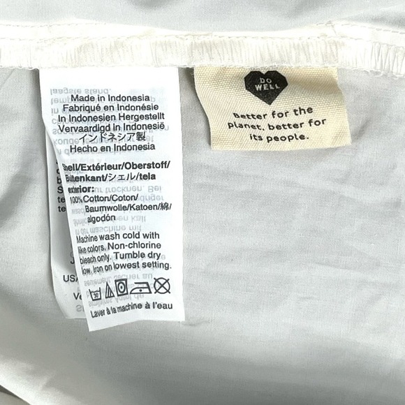 Madewell Button Front Short Sleeve Tiered Mini Dress White Size Large - Picture 4 of 9